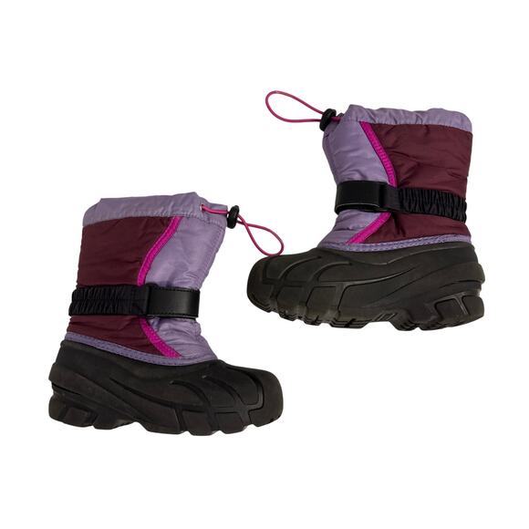 Sorel Flurry Children’s Purple Snow Boots size 12 youth winter insulated - Picture 3 of 6